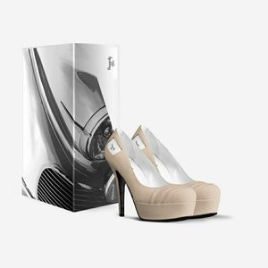 Hand crafted italian leather heel shoes.